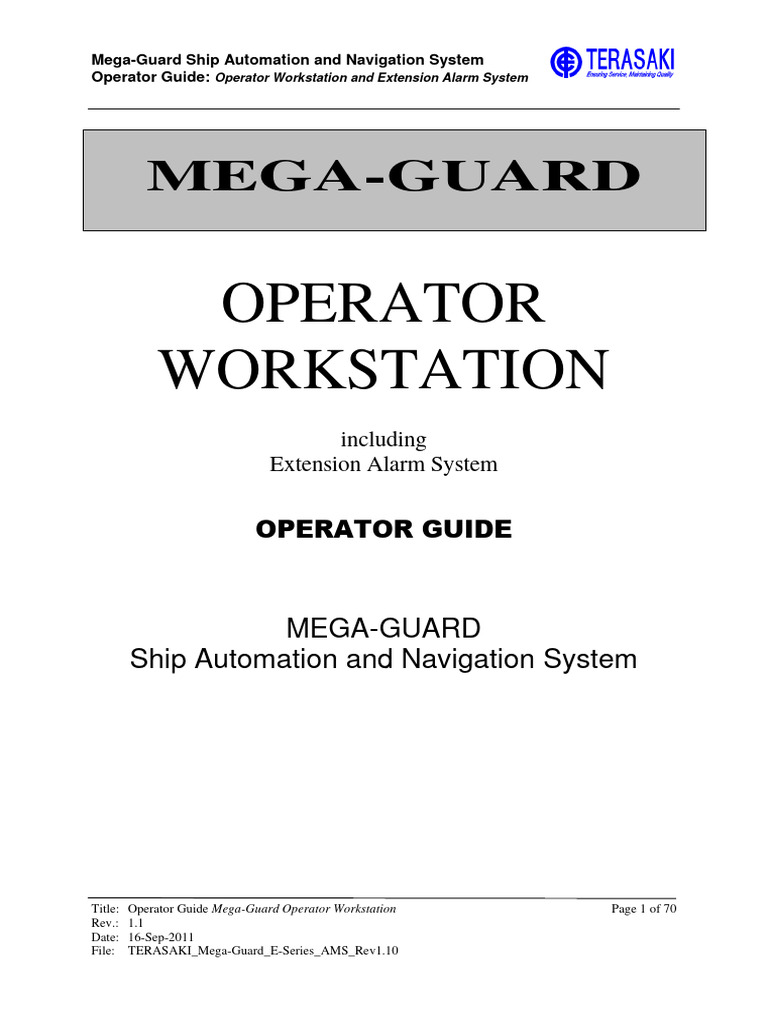 Mega-Guard Operator Workstation Guide | PDF | Programmable Logic ...