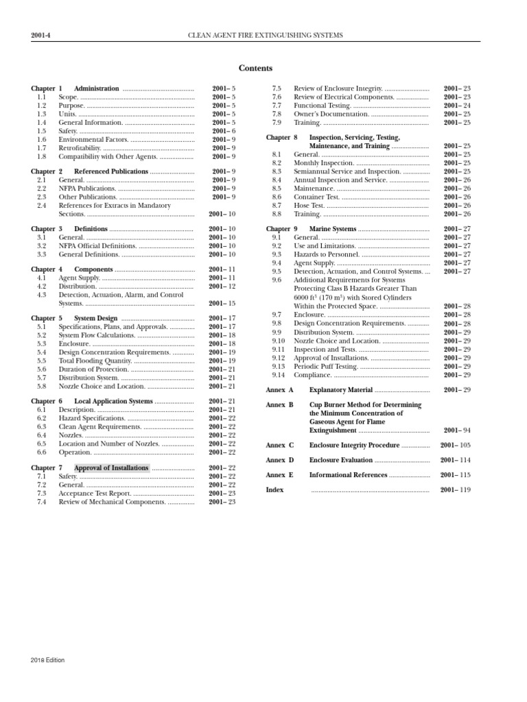 Nfpa 2001 2018 7 PDF Safety