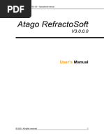 Refractosoft User Manual v3.0.0.0