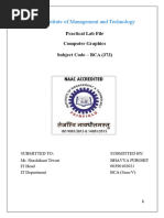 Fairfield Institute of Management and Technology: Practical Lab File Computer Graphics Subject Code - BCA