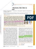 (2018) Protein-Based Electronic Skin Akin To Biological Tissues