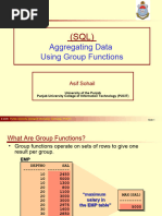 SQL - 4 Group Functions F22