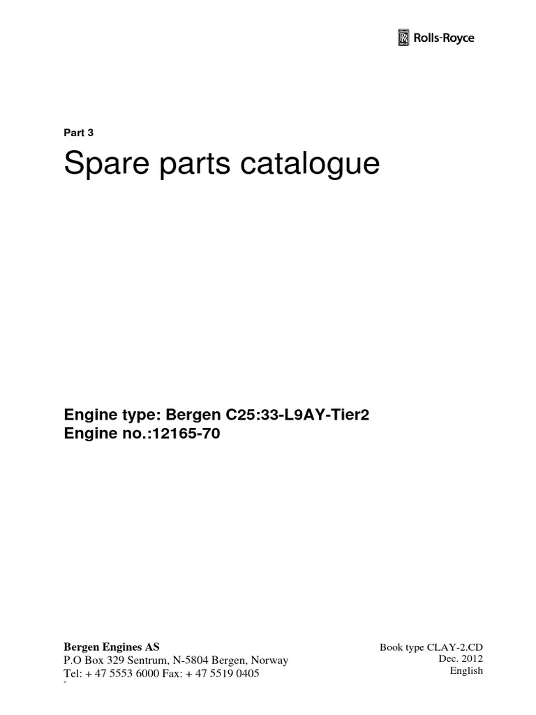 1216570 Spare Parts PDF Manufactured Goods Propulsion