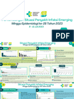 Perkembangan Situasi Penyakit Infeksi Emerging Minggu 28 Tahun 2023