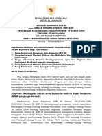 Laporan Komisi III DPR RI Terhadap RUU Tentang Perubahan Atas Undang-Undang Nomor 16 Tahun 2004 Tentang Kejaksaan RI
