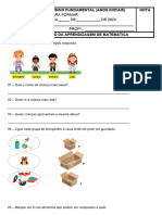 Avaliação de Matematica