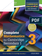 Pdfcoffee.com Complete Mathematics for Cambridge Secondary 1 Book 3 Deborah Barton PDF Free