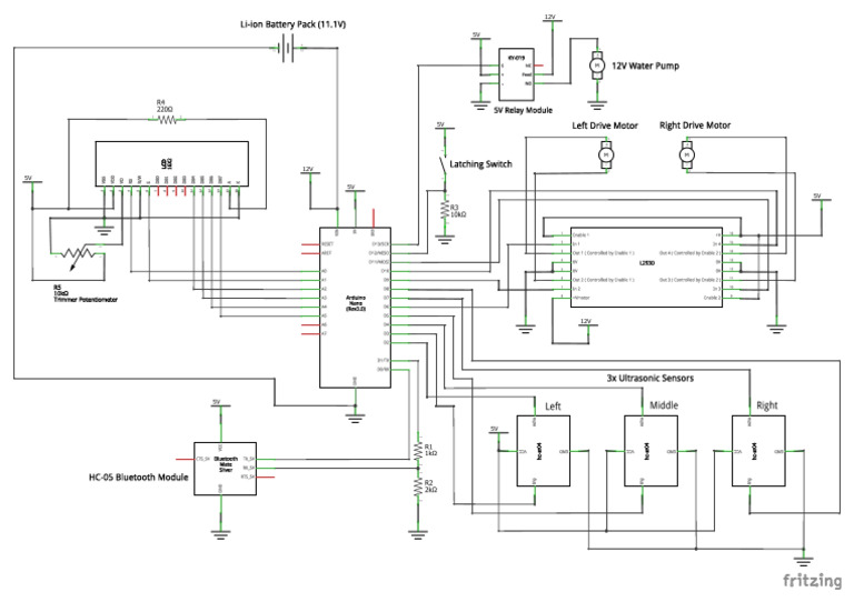 Floor Cleaning Robot Schematic PDF