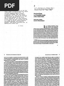 Cohen, S. Williamson, G. 1988