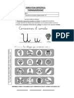 Tarea Plan Específico Sonido Vocálico Inicial U