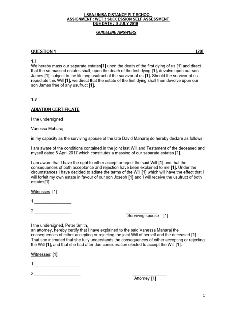 Adiation Certificate and Estate Distribution | PDF | Environmental Law ...