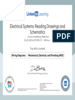 CertificateOfCompletion - Electrical Systems Reading Drawings and Schematics
