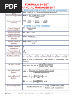 FMSM Formula Sheet