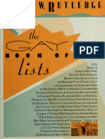 The Gay Book of Lists - Leigh W Rutledge