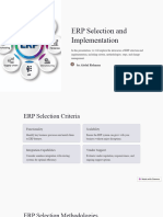 ERP Selection and Implementation