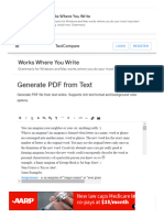 Generate PDF From Text