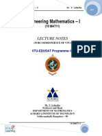 Engineering Mathematics I Engineering Ma