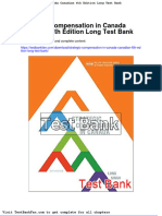 Full Download Strategic Compensation in Canada Canadian 6th Edition Long Test Bank