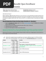 Welcome To Manulife Open Enrollment