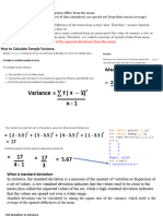 Calulation of STD and Var Pandas 2