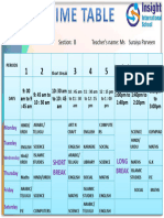 Updated 3B - Time Table