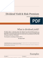 Dividend Yield & Risk Premium