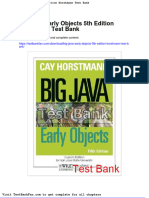 Full Download Big Java Early Objects 5th Edition Horstmann Test Bank