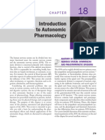 To Autonomic Pharmacology: Anatomy of The Autonomic Nervous System: Sympathetic and Parasympathetic Divisions