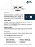 GenSol Temario KPIs Formacion en La Empresa 16 Horas