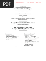 CU Amicus Brief - America First Legal Foundation v. U.S. Department of Agriculture (Presidential Communications Privilege)