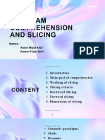 Program Comprehension & Slicing (A2)