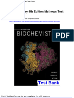 Full Download Biochemistry 4th Edition Mathews Test Bank