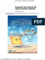 Full Download Financial Managerial Accounting 6th Edition Horngren Solutions Manual