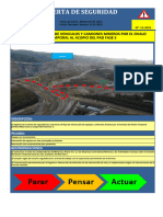 Alerta de Seguridad GOLDEN S.A. N°13-2022 Transito de Vehiculo y Equipos - PAD FASE 5