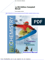 Full Download Biochemistry 9th Edition Campbell Solutions Manual