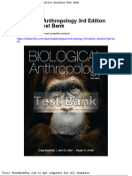 Full Download Biological Anthropology 3rd Edition Stanford Test Bank