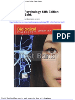 Full Download Biological Psychology 13th Edition Kalat Test Bank