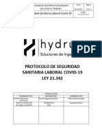 Protocolo - de - Seguridad - Sanitaria - Laboral - Covid-19 - Ley - 21.342 HYDRUS SPA