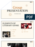 Elements of Literary Genre