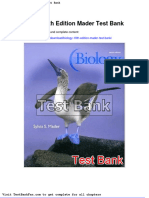 Full Download Biology 10th Edition Mader Test Bank