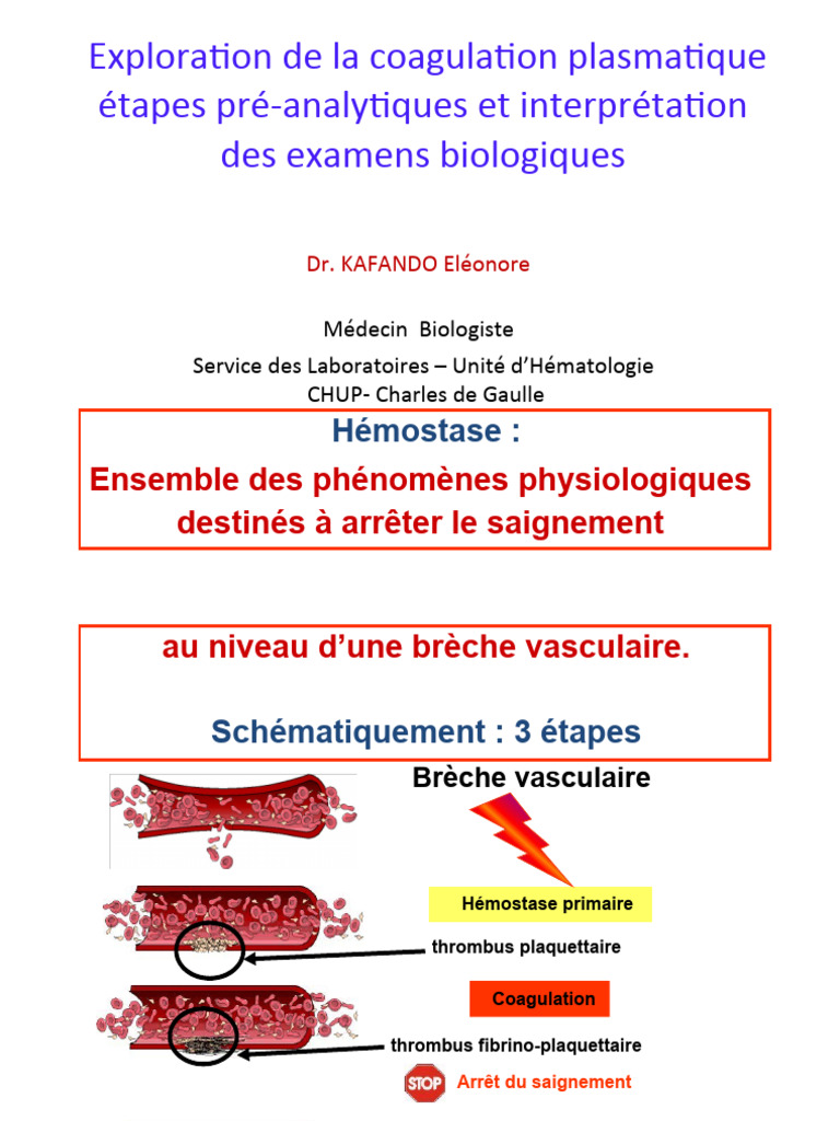6) HEMOSTASE .PPT (Mode de Compatibilité) | PDF | Hémostasie | Coagulation