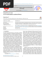 Use of Social Media in Academic Library: IP Indian Journal of Library Science and Information Technology