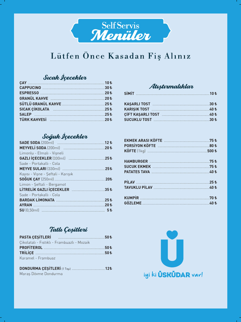 2023 Nakkastepe Menu | PDF