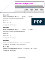 Evaluation 4ème Prouver Qu'Un Triangle Est Rectangle Ou Non Théorème de Pythagore