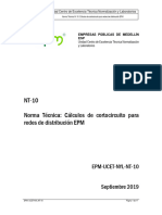 NT-10 Norma Tecnica Calculos de Cortocircuito para Redes de Distribucion Epm