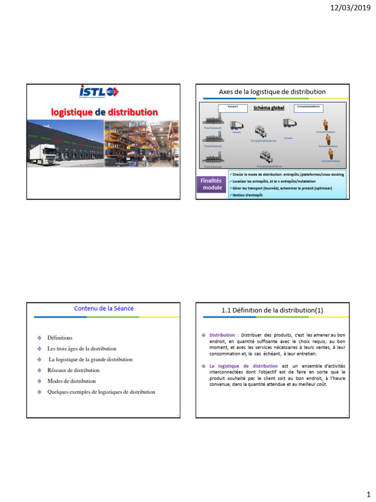 Logistique de la Grande Distribution | PDF | Logistique | Commerce de ...