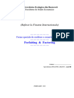 Referat Finante Internationale, Forfaiting & Factoring