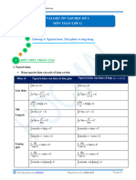 Toán 12 - Tài liệu ôn thi học kì 1