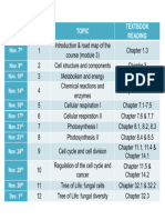 MOD 3 Lecture Schedule