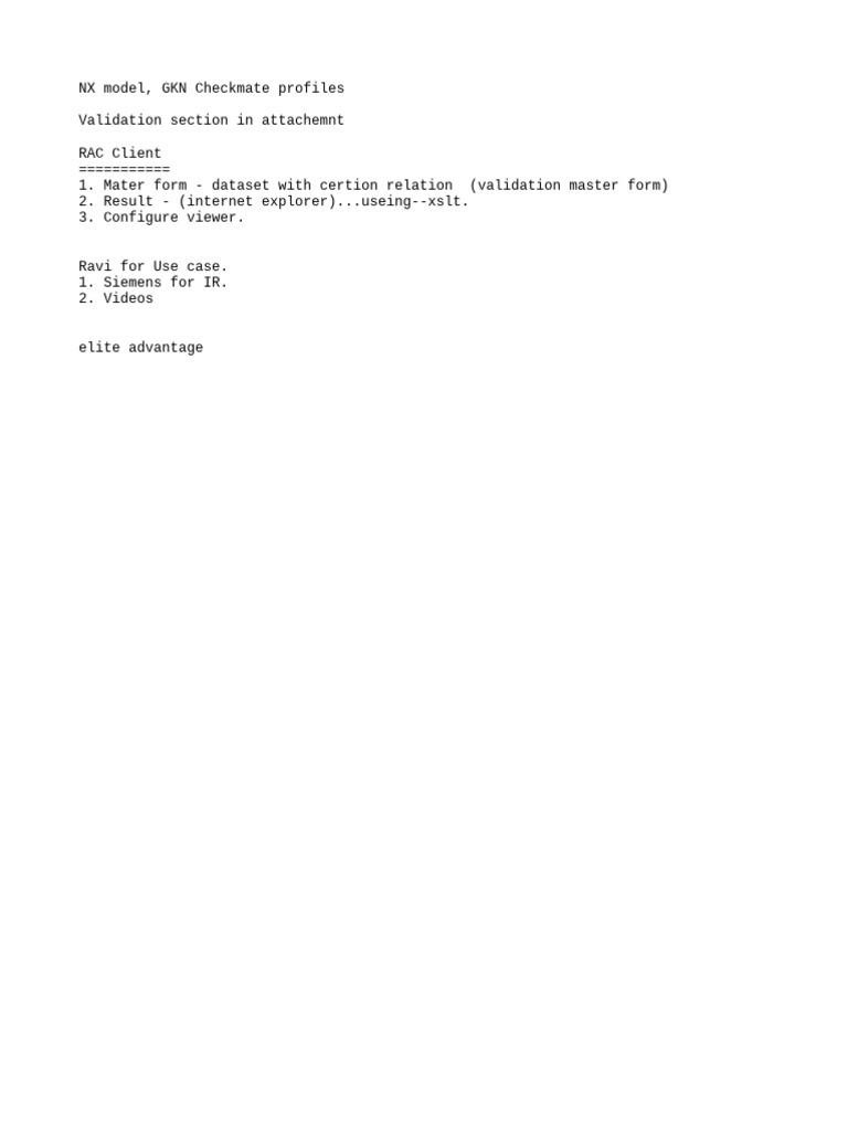 NX Checkmate Validation Overview | PDF